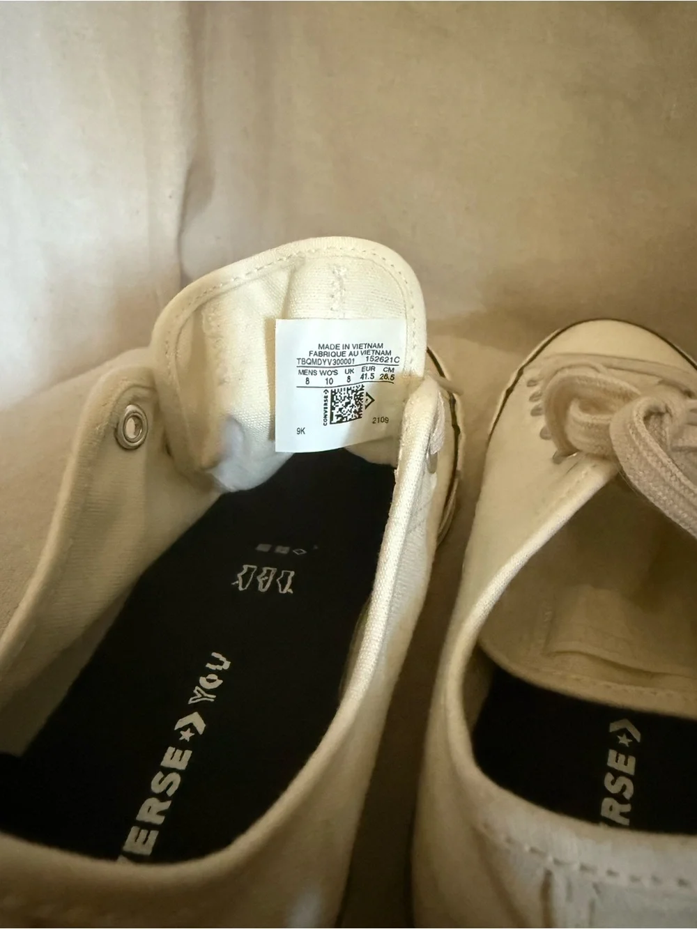 Converse Low-Top Canvas Sneakers - Cream